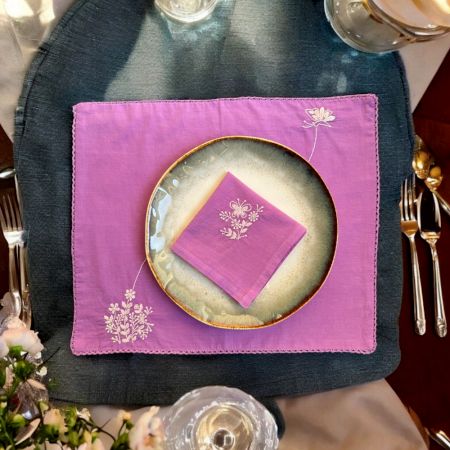Anthophile Placemats – Set of 2 – LAVENDER
